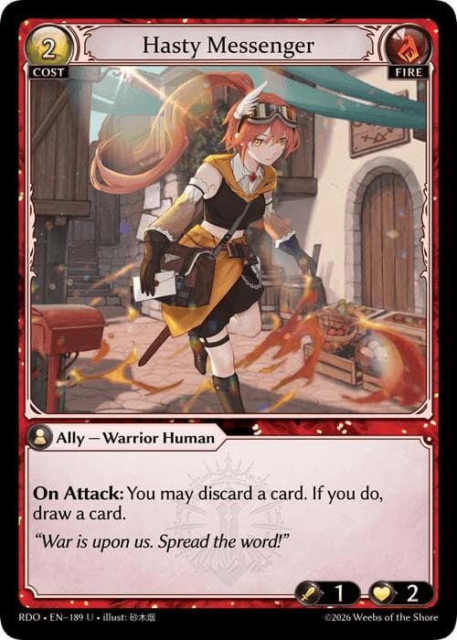 Hasty Messenger — Radiant Origins card