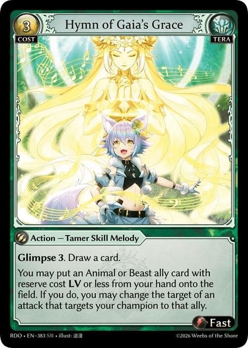 Hymn of Gaia's Grace — Radiant Origins card