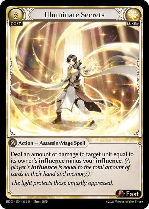 Illuminate Secrets — Radiant Origins card