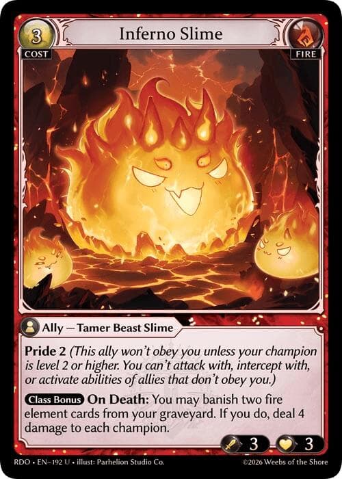 Inferno Slime — Radiant Origins card