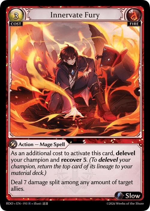 Innervate Fury — Radiant Origins card