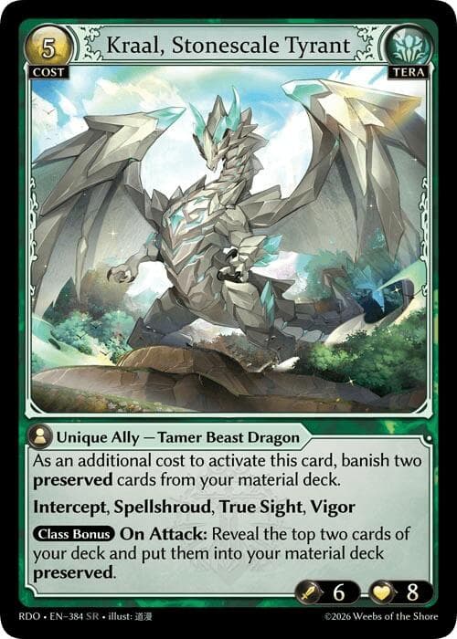 Kraal, Stonescale Tyrant — Radiant Origins card