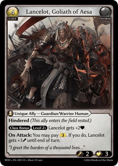 Lancelot, Goliath of Aesa — Radiant Origins card
