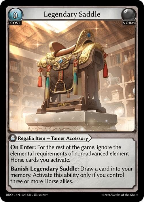 Legendary Saddle — Radiant Origins card
