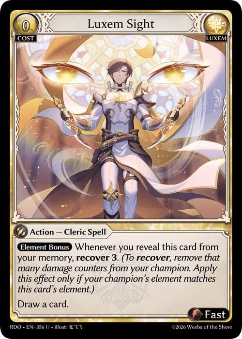 Luxem Sight — Radiant Origins card