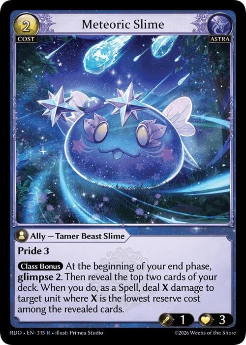 Meteoric Slime — Radiant Origins card