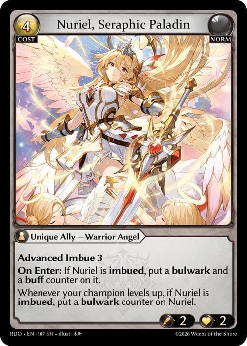 Nuriel, Seraphic Paladin — Radiant Origins card