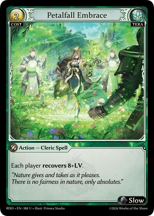 Petalfall Embrace — Radiant Origins card