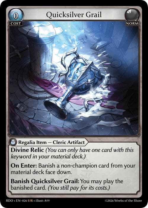 Quicksilver Grail — Radiant Origins card