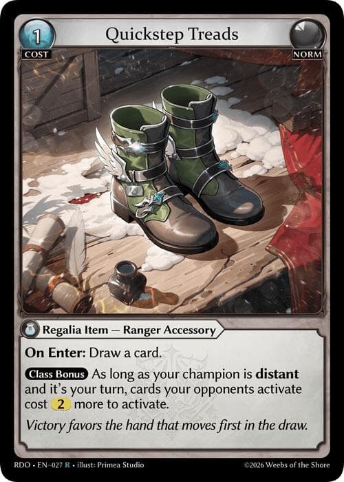 Quickstep Treads — Radiant Origins card
