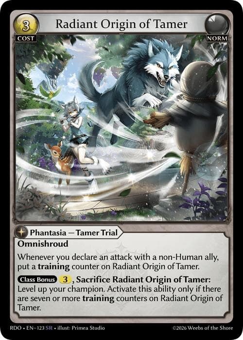 Radiant Origin of Tamer — Radiant Origins card