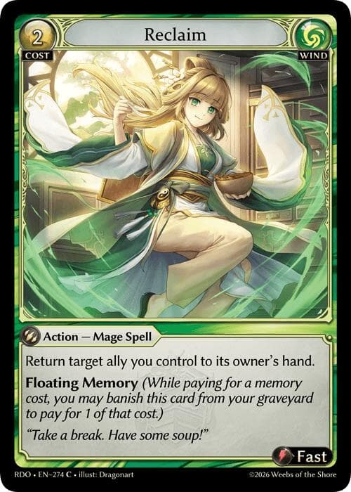 Reclaim — Radiant Origins card