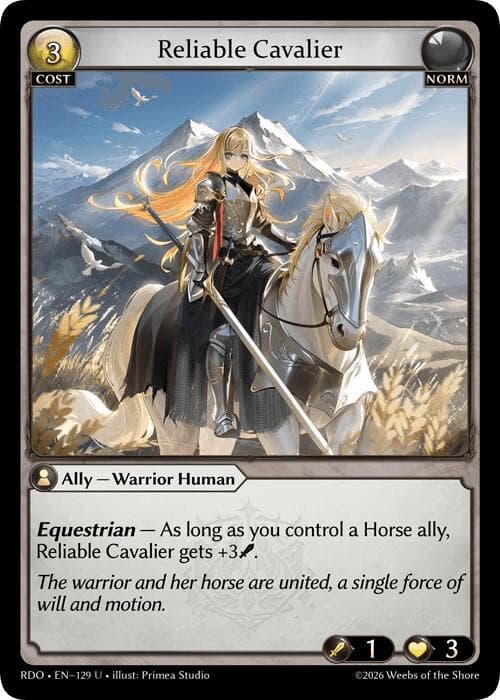 Reliable Cavalier — Radiant Origins card