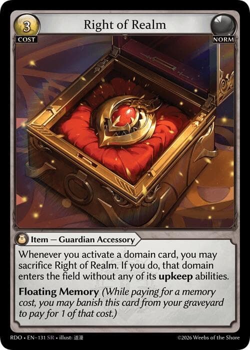 Right of Realm — Radiant Origins card