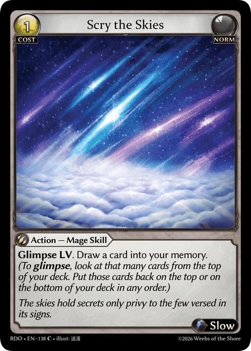 Scry the Skies — Radiant Origins card