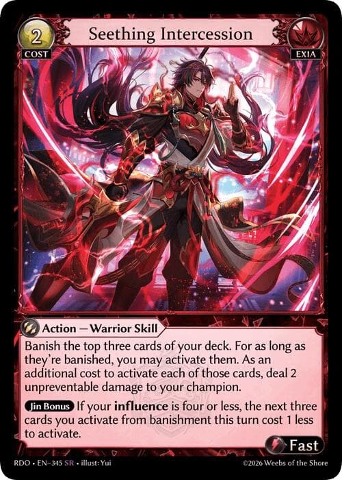 Seething Intercession — Radiant Origins card