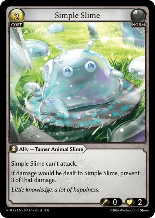 Simple Slime — Radiant Origins card