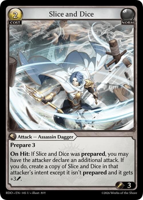 Slice and Dice — Radiant Origins card