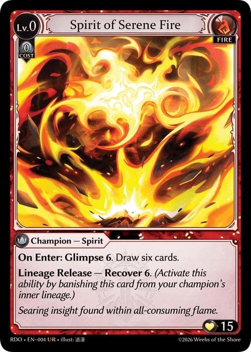 Spirit of Serene Fire — Radiant Origins card