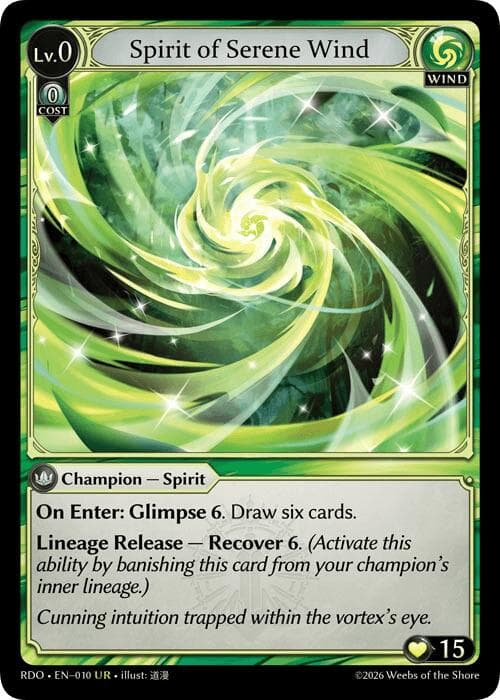 Spirit of Serene Wind — Radiant Origins card