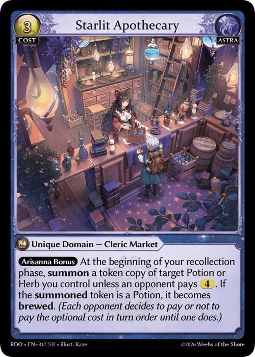 Starlit Apothecary — Radiant Origins card