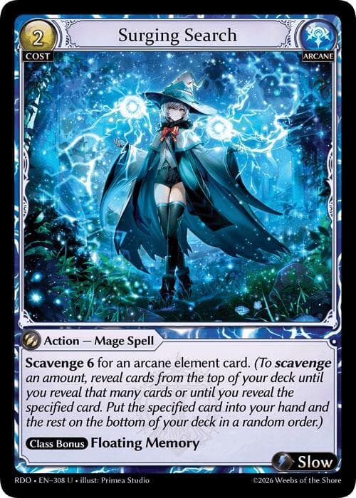 Surging Search — Radiant Origins card