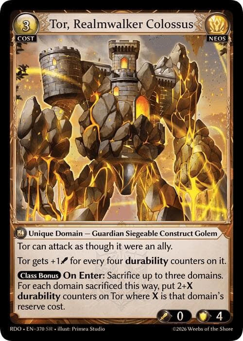 Tor, Realmwalker Colossus — Radiant Origins card