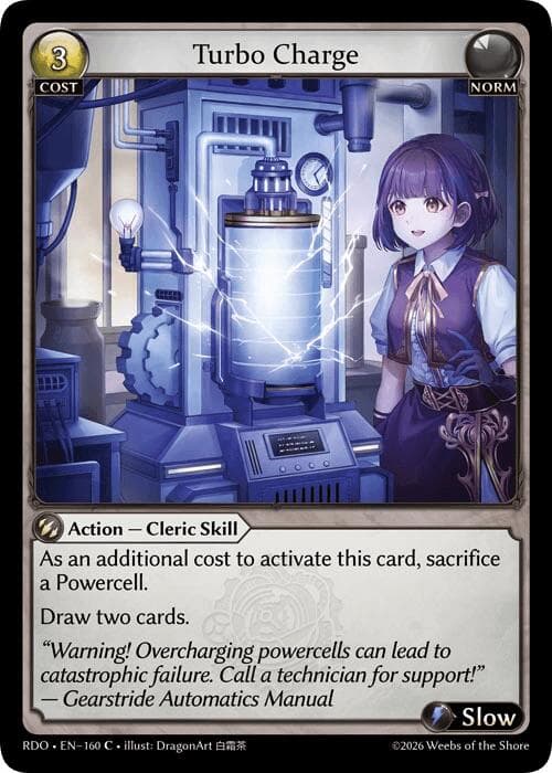 Turbo Charge — Radiant Origins card