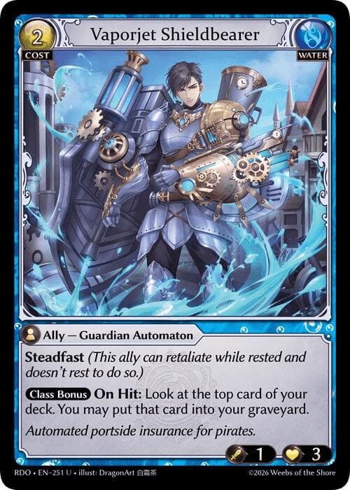 Vaporjet Shieldbearer — Radiant Origins card