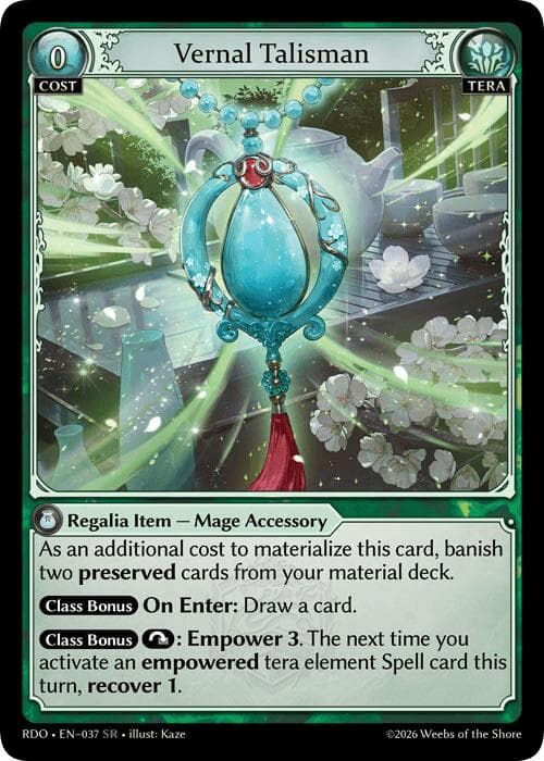 Vernal Talisman — Radiant Origins card