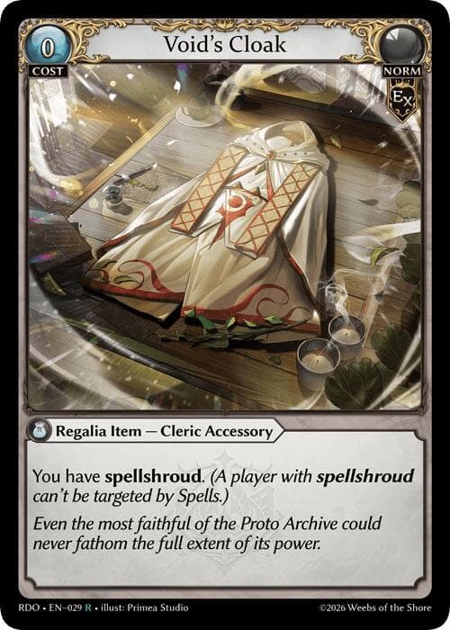 Void's Cloak — Radiant Origins card