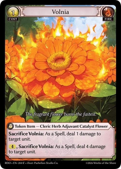 Volnia — Radiant Origins card