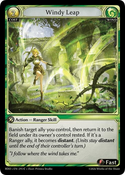 Windy Leap — Radiant Origins card