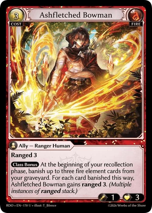 Ashfletched Bowman (Curio Foil) — Radiant Origins card
