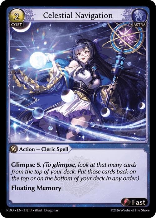 Celestial Navigation (Curio Foil) — Radiant Origins card