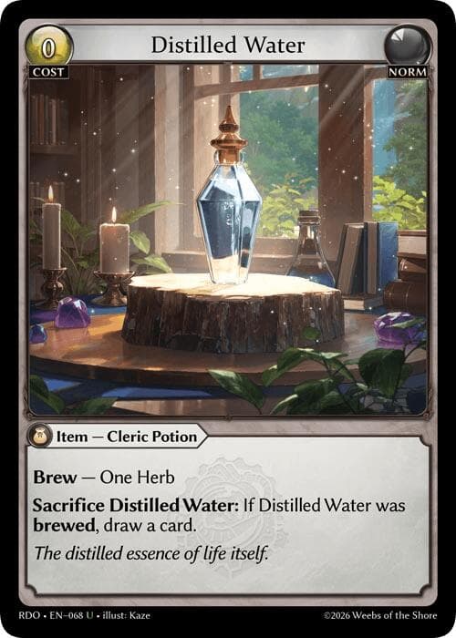 Distilled Water (Curio Foil) — Radiant Origins card