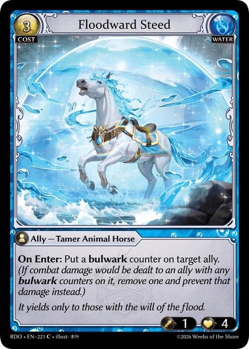 Floodward Steed (Curio Foil) — Radiant Origins card