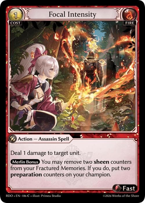 Focal Intensity (Curio Foil) — Radiant Origins card