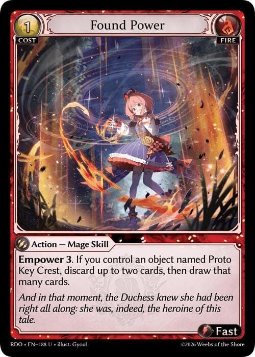 Found Power (Curio Foil) — Radiant Origins card