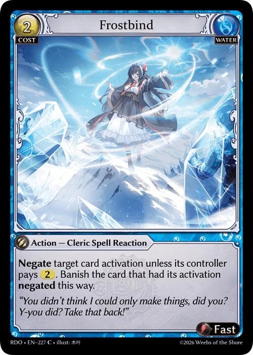 Frostbind (Curio Foil) — Radiant Origins card