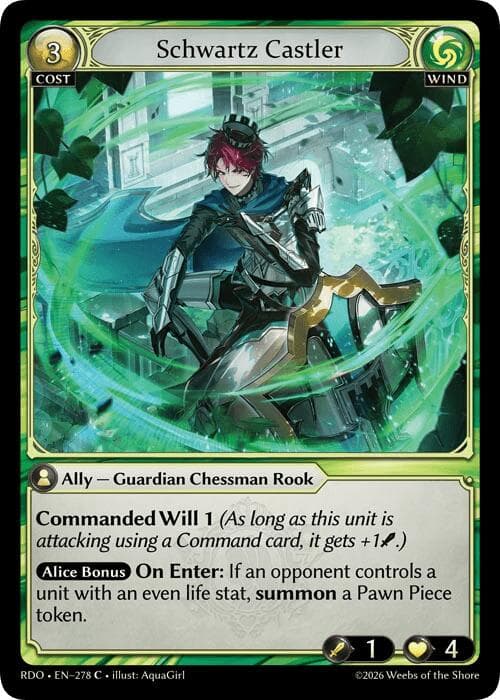 Schwartz Castler (Curio Foil) — Radiant Origins card