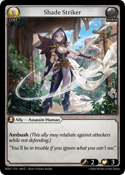 Shade Striker (Curio Foil) — Radiant Origins card