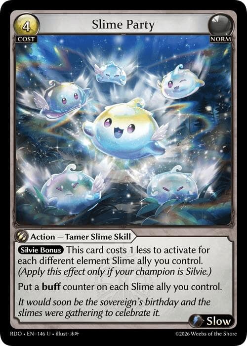 Slime Party (Curio Foil) — Radiant Origins card