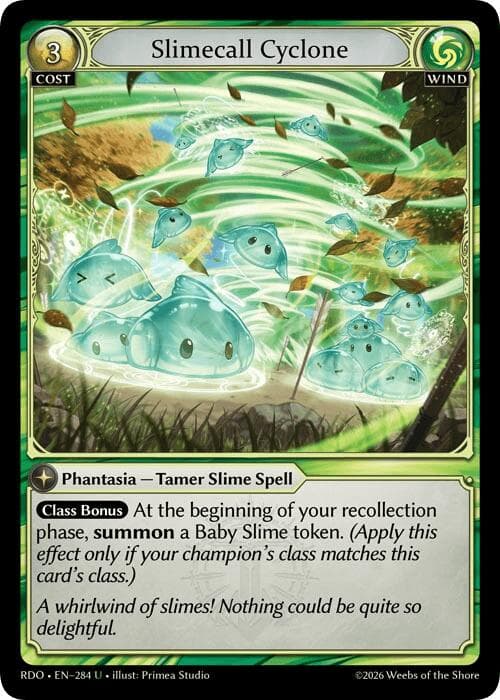 Slimecall Cyclone (Curio Foil) — Radiant Origins card