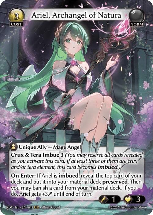 Ariel, Archangel of Natura — Radiant Origins card