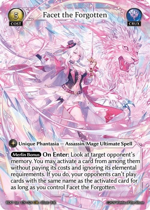 Facet the Forgotten — Radiant Origins card