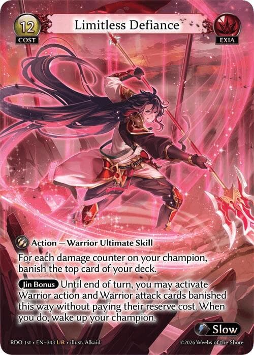 Limitless Defiance — Radiant Origins card