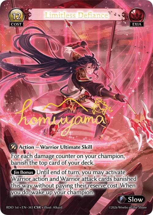Limitless Defiance (CSR) — Radiant Origins card