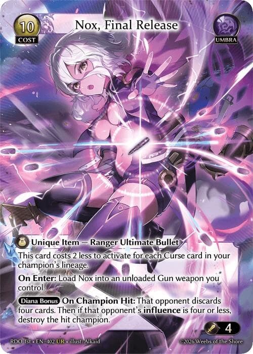 Nox, Final Release — Radiant Origins card
