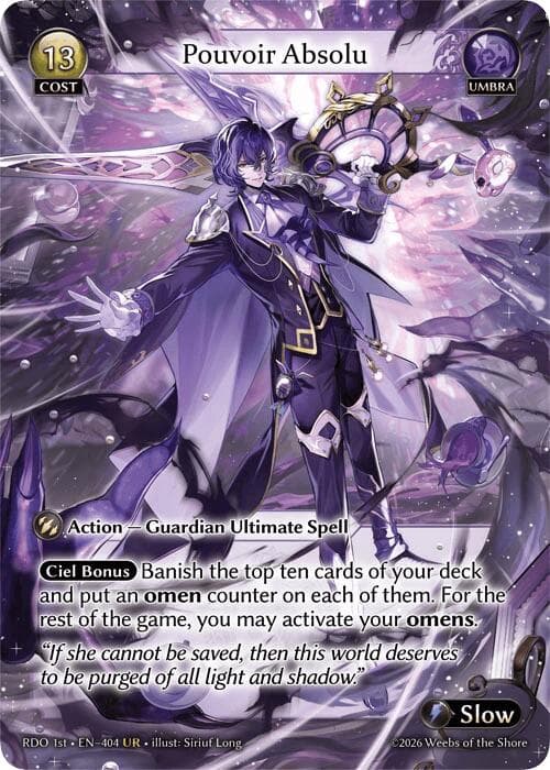 Pouvoir Absolu — Radiant Origins card
